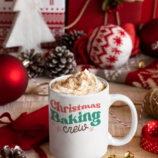 Christmas Baking Crew Mug - 11oz Christmas Mug | XmasMugs.com