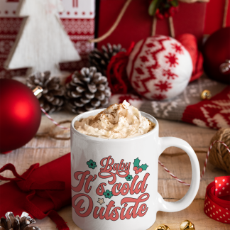 Christmas Reindeer Antlers Mug - 11oz Christmas Mug | XmasMugs.com