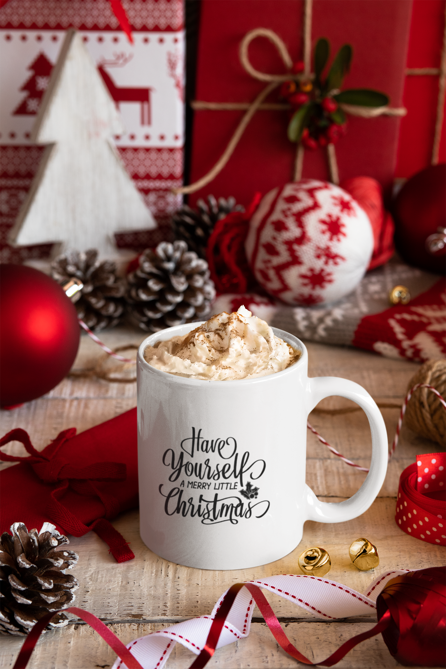 Joyful Christmas Mug - 11oz Christmas Mug | XmasMugs.com