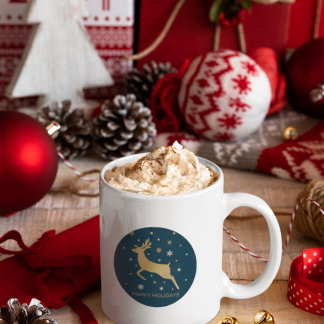 Snow Globe Christmas Mug - 11oz Christmas Mug | XmasMugs.com