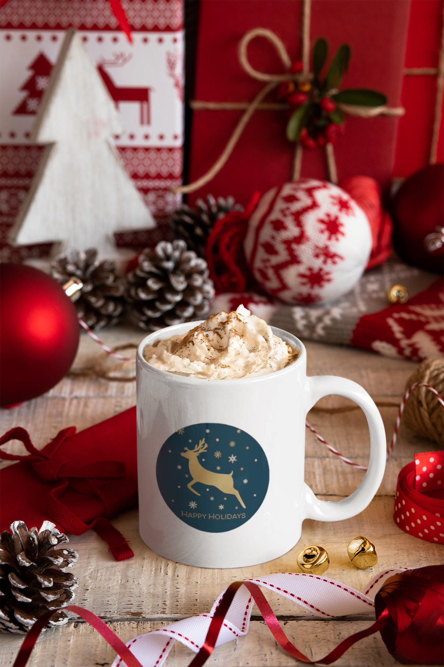 Snow Globe Christmas Mug - 11oz Christmas Mug | XmasMugs.com