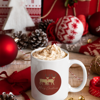 Winter Wishes Christmas Mug - 11oz Christmas Mug | XmasMugs.com