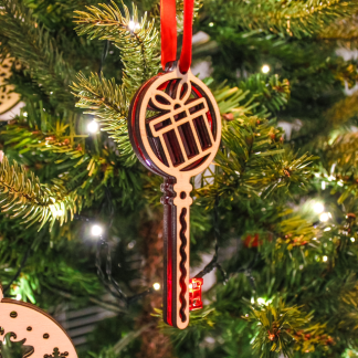 Present Key Christmas Decoration