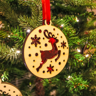 Red Rudolph Christmas Decoration