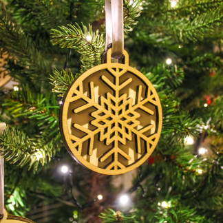 Super Snow Wood Christmas Decoration